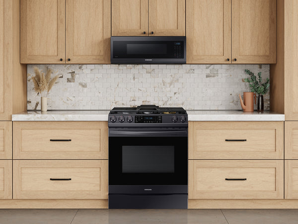 1.1 cu. ft. Smart SLIM Over-the-Range Microwave with 400 CFM Hood Ventilation, Wi-Fi & Voice Control