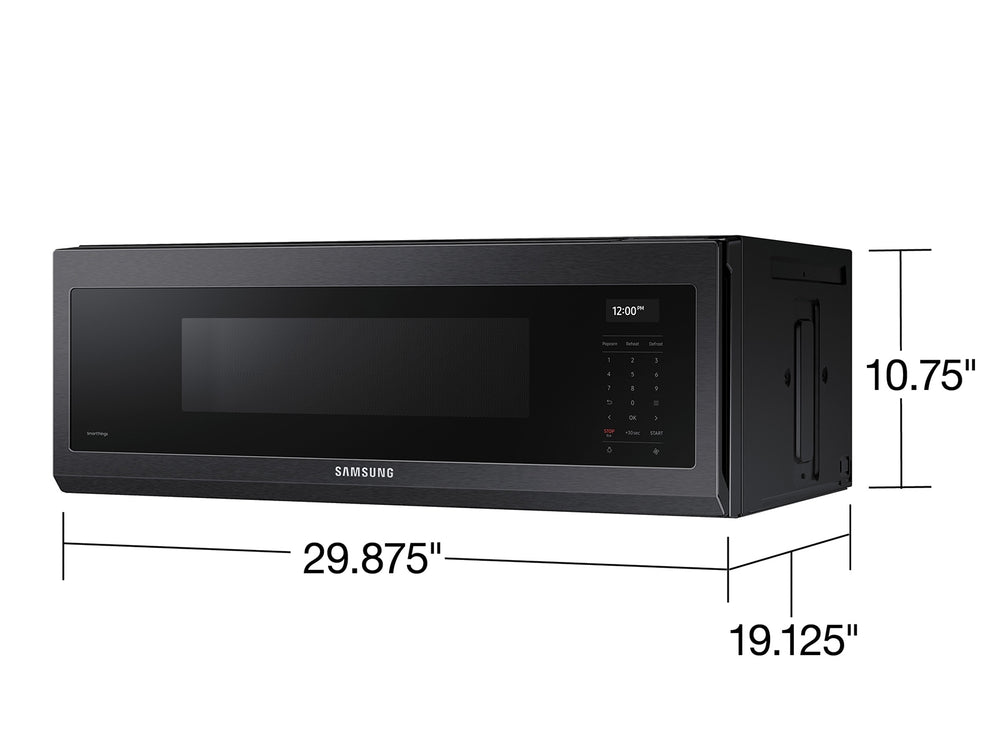 1.1 cu. ft. Smart SLIM Over-the-Range Microwave with 550 CFM Hood Ventilation, Wi-Fi & Voice Control