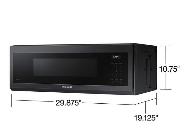 1.1 cu. ft. Smart SLIM Over-the-Range Microwave with 550 CFM Hood Ventilation, Wi-Fi & Voice Control