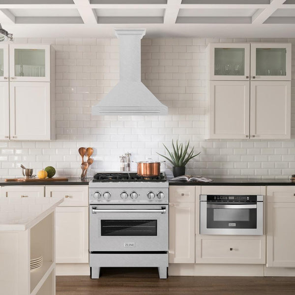 ZLINE 48" Fingerprint Resistant Stainless Steel Range Hood with Stainless Steel Handle