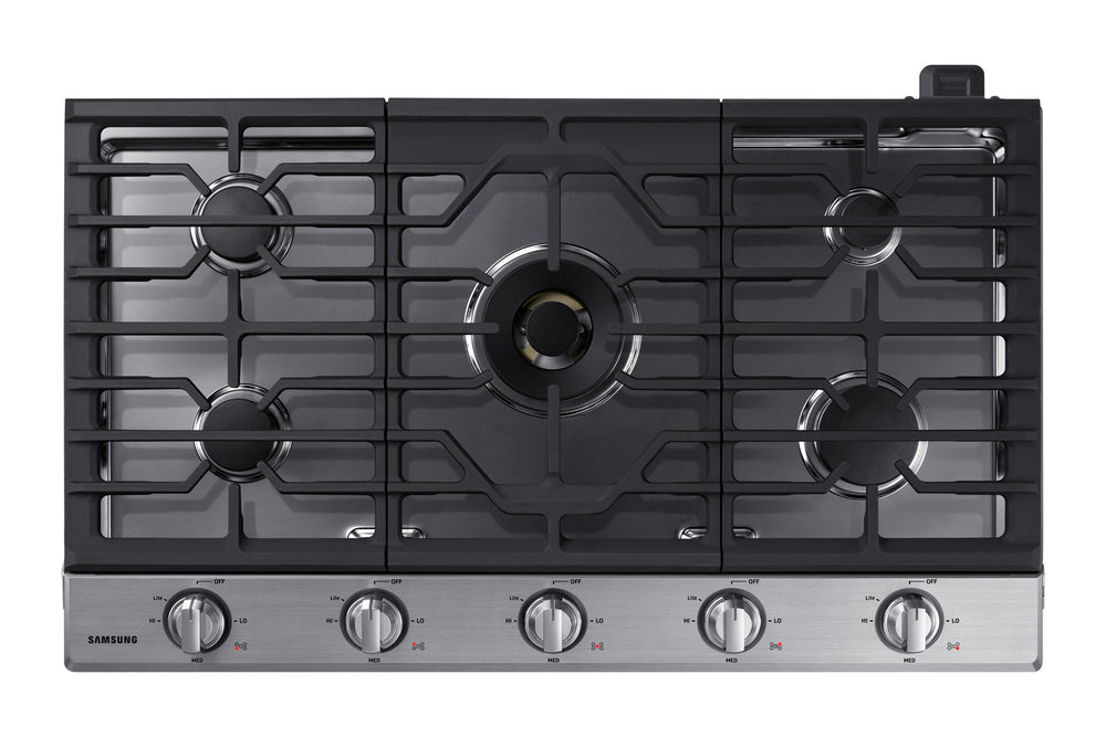 36" Smart Gas Cooktop with 22K BTU Dual Power Burner in Stainless Steel