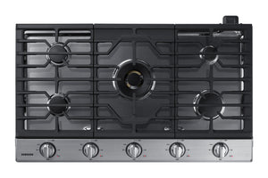 36" Smart Gas Cooktop with 22K BTU Dual Power Burner in Stainless Steel