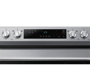 6.3 cu. ft. Smart Freestanding Electric Range with Steam Clean in Stainless Steel