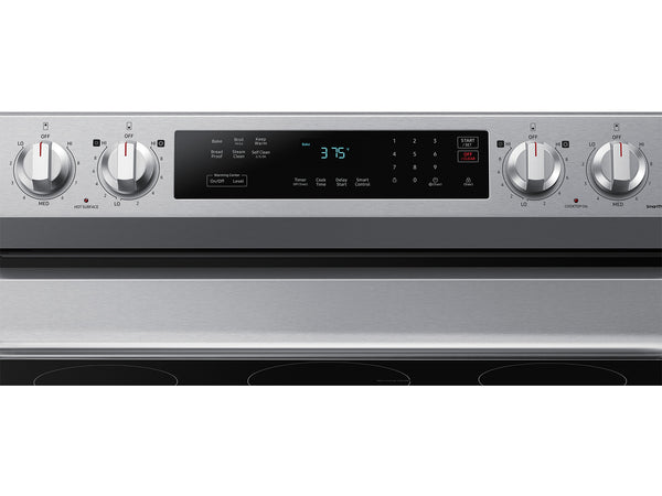 6.3 cu. ft. Smart Freestanding Electric Range with Rapid Boil™ & Self Clean in Stainless Steel