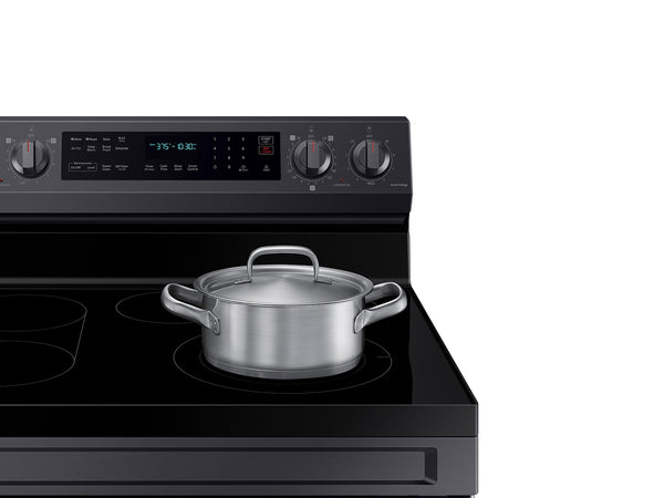 6.3 cu. ft. Smart Freestanding Electric Range with No-Preheat Air Fry, Convection+ & Griddle in Black Stainless Steel
