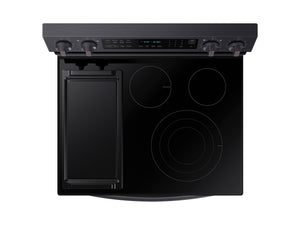 6.3 cu. ft. Smart Freestanding Electric Range with No-Preheat Air Fry, Convection+ & Griddle in Black Stainless Steel
