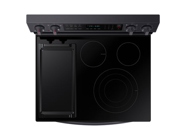 6.3 cu. ft. Smart Freestanding Electric Range with No-Preheat Air Fry, Convection+ & Griddle in Black Stainless Steel