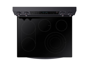 6.3 cu. ft. Smart Freestanding Electric Range with No-Preheat Air Fry, Convection+ & Griddle in Black Stainless Steel