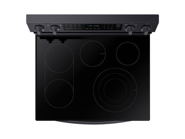 6.3 cu. ft. Smart Freestanding Electric Range with No-Preheat Air Fry, Convection+ & Griddle in Black Stainless Steel