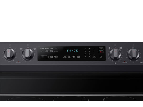 6.3 cu. ft. Smart Freestanding Electric Range with No-Preheat Air Fry, Convection+ & Griddle in Black Stainless Steel