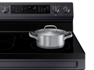 6.3 cu. ft. Smart Freestanding Electric Range with Flex Duo™, No-Preheat Air Fry & Griddle in Black Stainless Steel