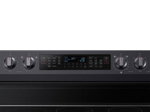 6.3 cu. ft. Smart Freestanding Electric Range with Flex Duo™, No-Preheat Air Fry & Griddle in Black Stainless Steel