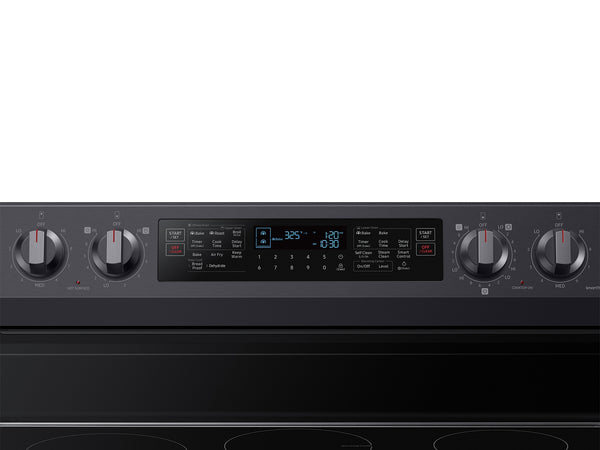 6.3 cu. ft. Smart Freestanding Electric Range with Flex Duo™, No-Preheat Air Fry & Griddle in Black Stainless Steel