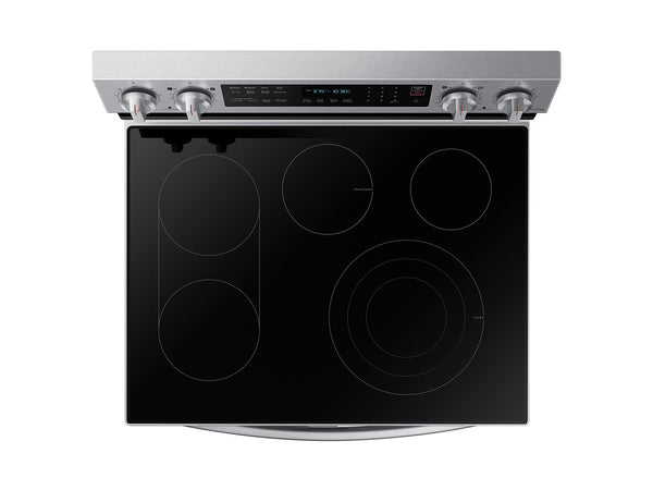 6.3 cu. ft. Smart Freestanding Electric Range with Flex Duo™, No-Preheat Air Fry & Griddle in Stainless Steel