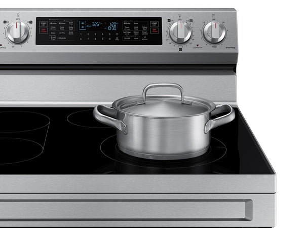 6.3 cu. ft. Smart Freestanding Electric Range with Flex Duo™, No-Preheat Air Fry & Griddle in Stainless Steel