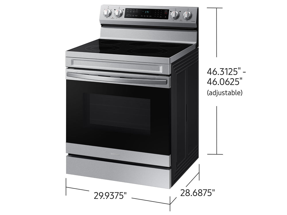 Smart Freestanding Electric Range 6.3 cu. ft. with Air Fry and Convection
