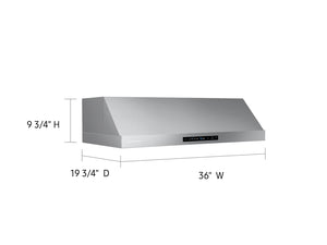 36" Under Cabinet Hood in Stainless Steel