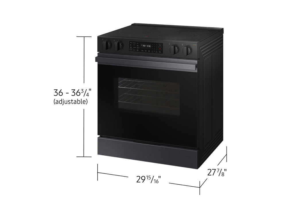Bespoke Smart Slide-In Electric Range 6.3 cu. ft. with Precision Knobs