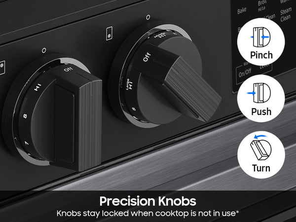 Bespoke Smart Slide-In Electric Range 6.3 cu. ft. with Precision Knobs