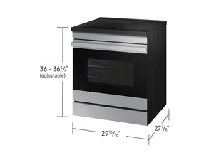 Bespoke 6.3 cu. ft. Smart Slide-In Induction Range with Ambient Edge Lighting™ & Air Sous Vide in Stainless Steel