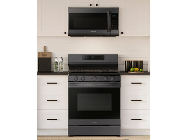 6.0 cu. ft. Smart Freestanding Gas Range with No-Preheat Air Fry & Convection in Black Stainless Steel