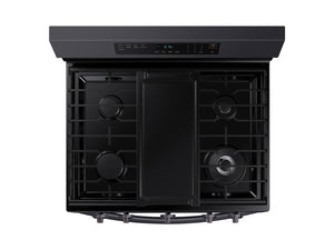 6.0 cu. ft. Smart Freestanding Gas Range with No-Preheat Air Fry & Convection in Black Stainless Steel