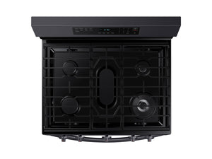 6.0 cu. ft. Smart Freestanding Gas Range with No-Preheat Air Fry & Convection in Black Stainless Steel