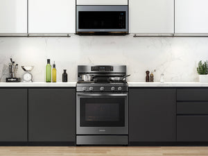 6.0 cu. ft. Smart Freestanding Gas Range with No-Preheat Air Fry and Convection+ in Black Stainless Steel
