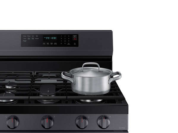 6.0 cu. ft. Smart Freestanding Gas Range with No-Preheat Air Fry and Convection+ in Black Stainless Steel