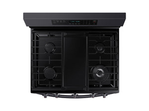 6.0 cu. ft. Smart Freestanding Gas Range with No-Preheat Air Fry and Convection+ in Black Stainless Steel