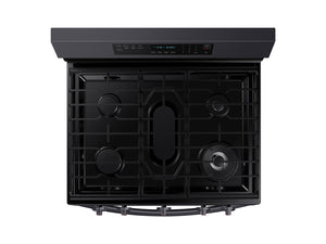 6.0 cu. ft. Smart Freestanding Gas Range with No-Preheat Air Fry and Convection+ in Black Stainless Steel