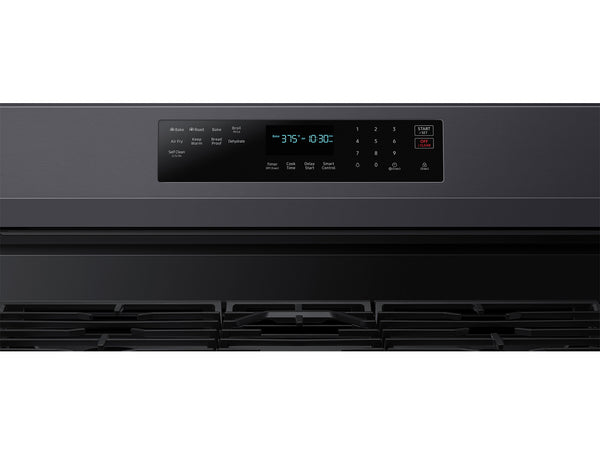 6.0 cu. ft. Smart Freestanding Gas Range with No-Preheat Air Fry and Convection+ in Black Stainless Steel