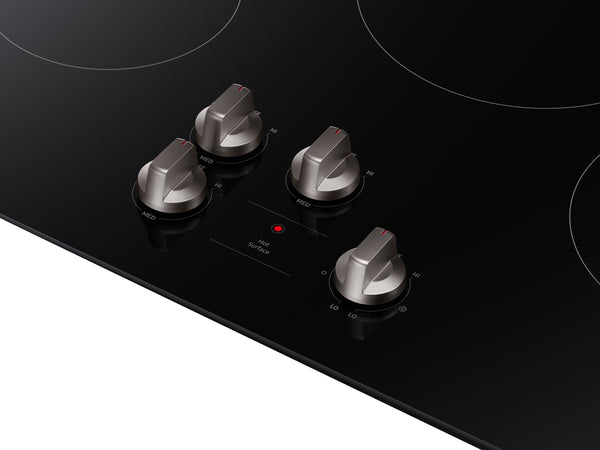 30" Electric Cooktop in Black