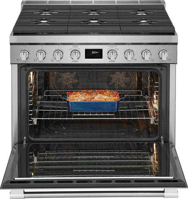 36" Dual-Fuel Freestanding Range