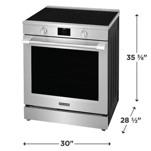 30" Induction Range with Total Convection