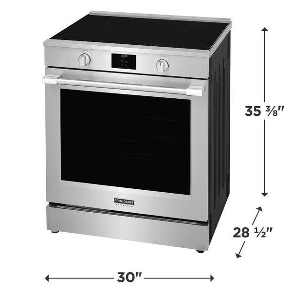 30" Induction Range with Total Convection