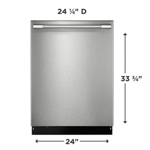 24" Stainless Steel Tub Dishwasher with CleanBoost™ and Adaptive Quick Wash
