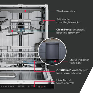 24" Stainless Steel Tub Dishwasher with CleanBoost™ and Adaptive Quick Wash
