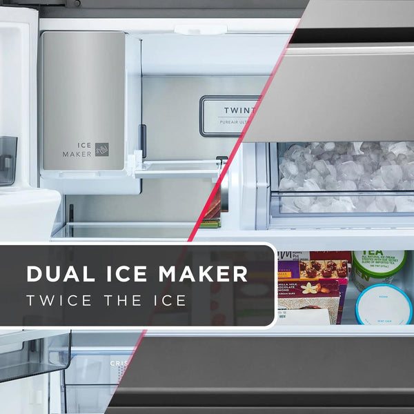 22 Cu. Ft. Counter-Depth 4-Door French Door Refrigerator