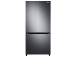 17.5 cu. ft. Smart Counter Depth 3-Door French Door Refrigerator in Black Stainless Steel