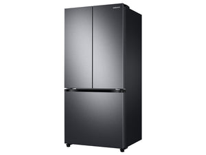 17.5 cu. ft. Smart Counter Depth 3-Door French Door Refrigerator in Black Stainless Steel