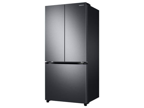 17.5 cu. ft. Smart Counter Depth 3-Door French Door Refrigerator in Black Stainless Steel