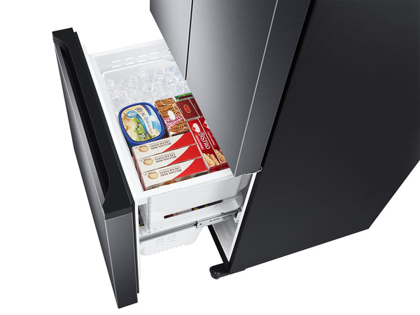 17.5 cu. ft. Smart Counter Depth 3-Door French Door Refrigerator in Black Stainless Steel