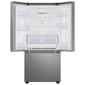 22 cu. ft. Smart 3-Door French Door Refrigerator with External Water Dispenser in Fingerprint Resistant Stainless Steel