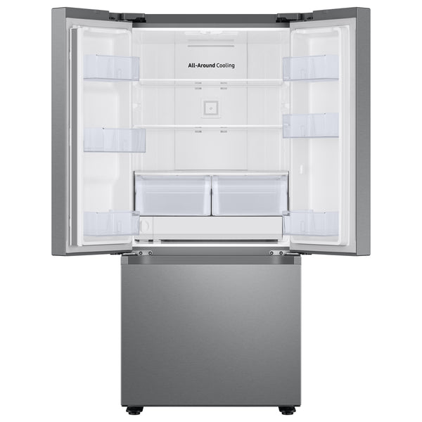 22 cu. ft. Smart 3-Door French Door Refrigerator with External Water Dispenser in Fingerprint Resistant Stainless Steel