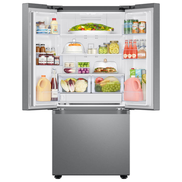 22 cu. ft. Smart 3-Door French Door Refrigerator with External Water Dispenser in Fingerprint Resistant Stainless Steel