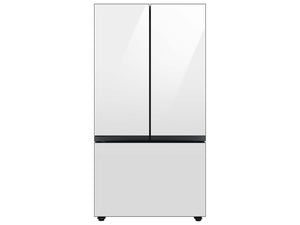 Bespoke 3-Door French Door Refrigerator (24 cu. ft.) with Beverage Center™ in White Glass