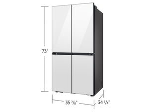 Bespoke 4-Door Flex™ Refrigerator (29 cu. ft.) with Beverage Center™ with Customizable Door Panel Colors