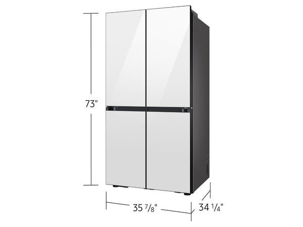 Bespoke 4-Door Flex™ Refrigerator (29 cu. ft.) with Beverage Center™ with Customizable Door Panel Colors