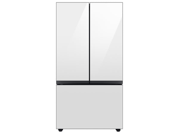 Bespoke 3-Door French Door Refrigerator (30 cu. ft.) with AutoFill Water Pitcher in White Glass